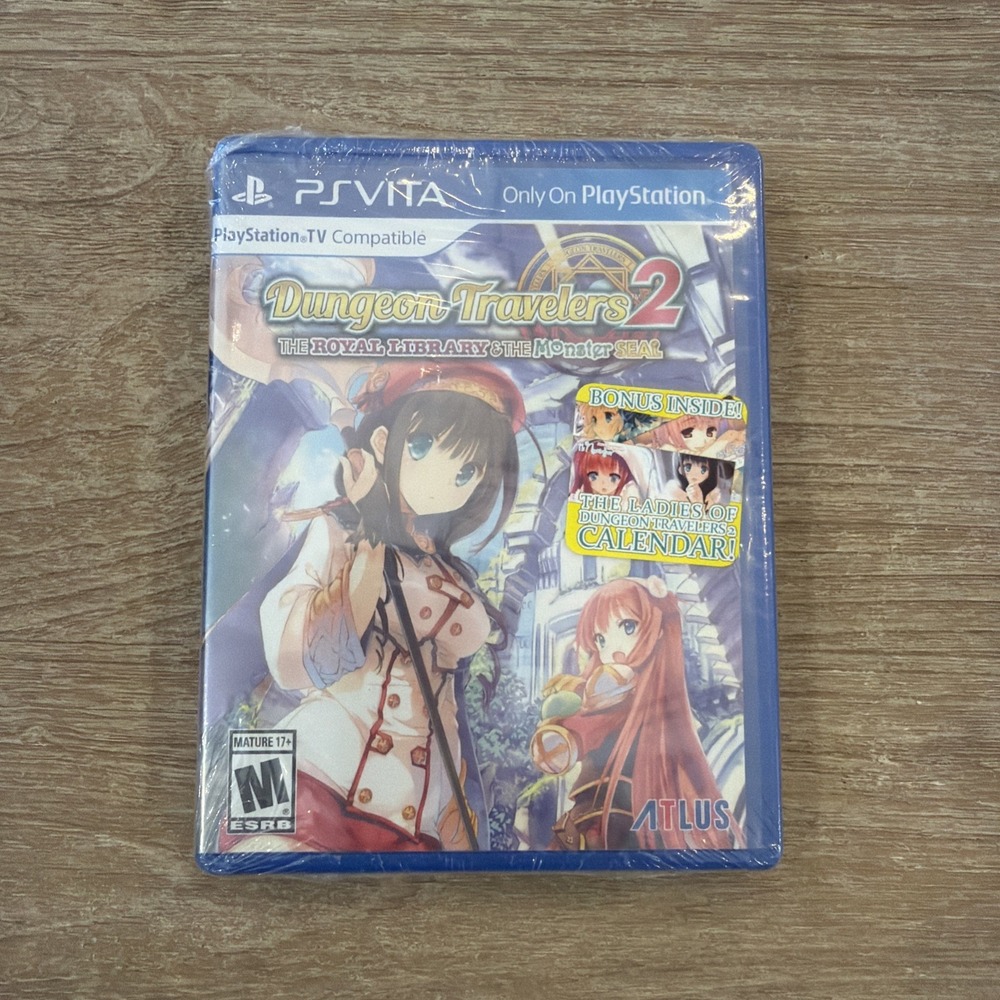 Dungeon Travelers 2: The Royal Library & the Monster Seal Playstation Vita NEW